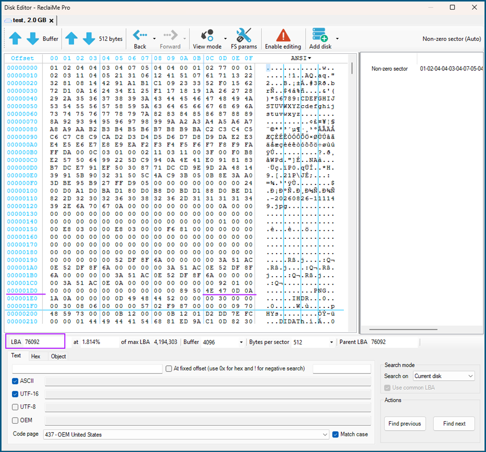 btrfs recovery results