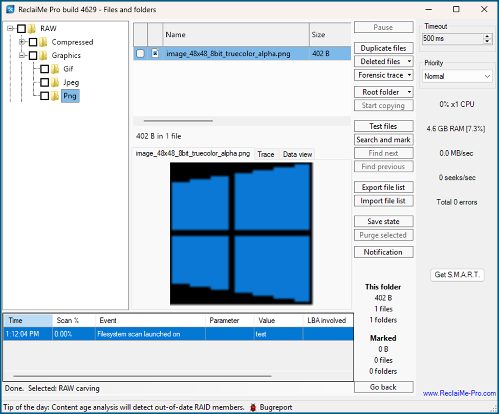 xfs recovery results